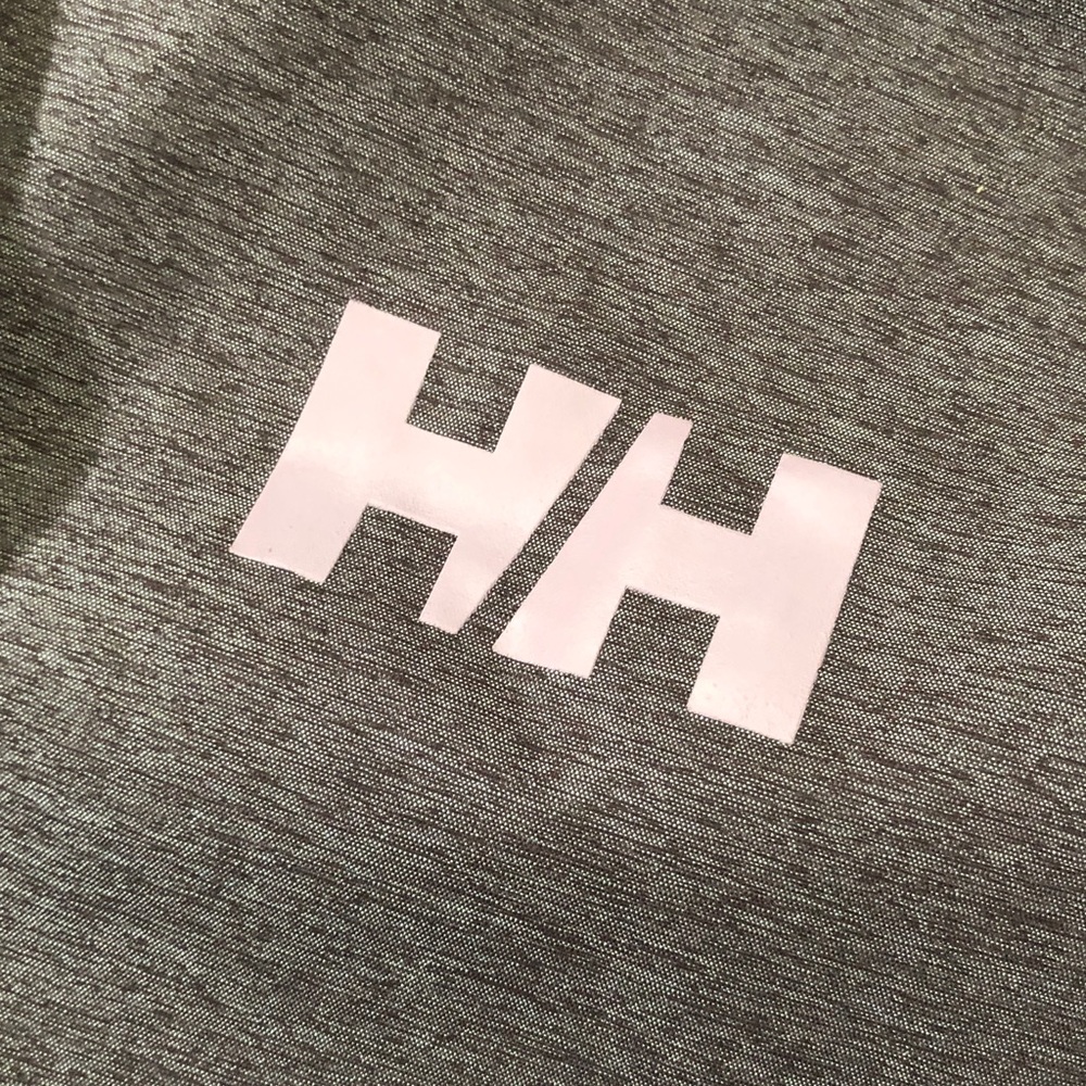 Helly Hansen Greyish purple Hooded Shell rain Jacket with HH Logo XL/TG NWOT - Picture 10 of 16